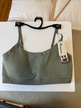 No Boundaries Olive Green Ribbed Bralette - Women's